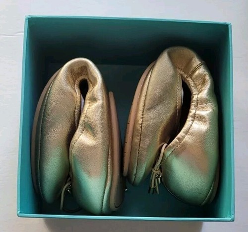 Kate Spade ballet Flats in Gold Metallic Napa Shimmer Size 9M Flats New With Box - 第 9/10 張圖片