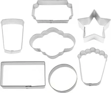 7 Piece Movie Theater Hollywood Cookie Cutter Set Metal