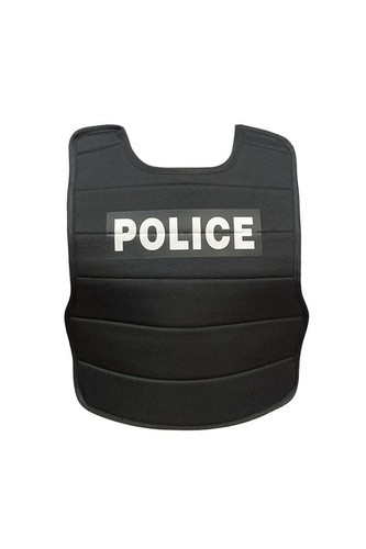Kids Black Police Vest & Hat Costume Set Childs Fancy Dress Up Costume Set Cops - Picture 2 of 7