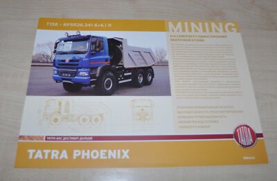 Tatra Phoenix 6x6 Dump Mining Tipper Truck Brochure Prospekt Catalog RU