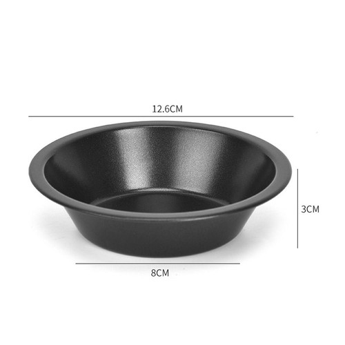 5 Zoll Mini-Kuchen-Pfannen Kohlenstoffs tahl Backformen Küche - Bild 2 von 5