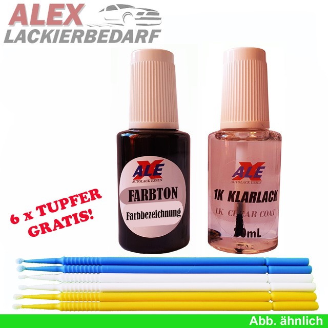 # Lackstift Opel Z177 177 Karbongrau + Klarlack 2x20ml + 6x Tupfer Autolack # Lackstift Opel Z177 177 Karbongrau + Klarlack 2x20ml + 6x Tupfer Autolack