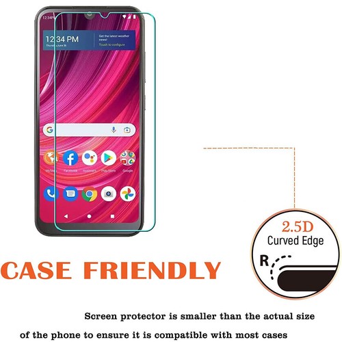 2PCS BLU View 2 2023 View2 2023 Tempered Glass Film Cover Guard Screen Protector - Photo 4 sur 7