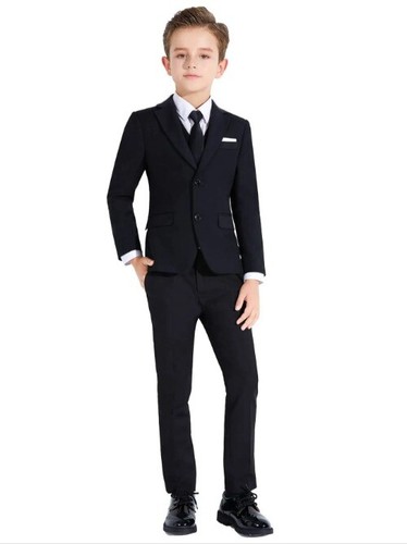 Boys Suits Colorful Formal Suits 5 Piece Slim Fit Dresswear Suit Set Outfit - Picture 13 of 28