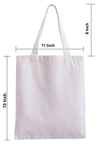 Pack of 26 Canvas Tote Bag Bulk, Cotton Totes for Embroidery, Crafting 26 Pack - Bild 5 von 7