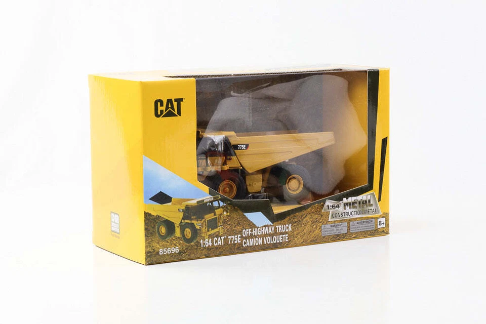 1:64 Cat 775E Spento Autostrada Camion Ribaltabile Diecast 155mm DM Masters - Immagine 3 di 3