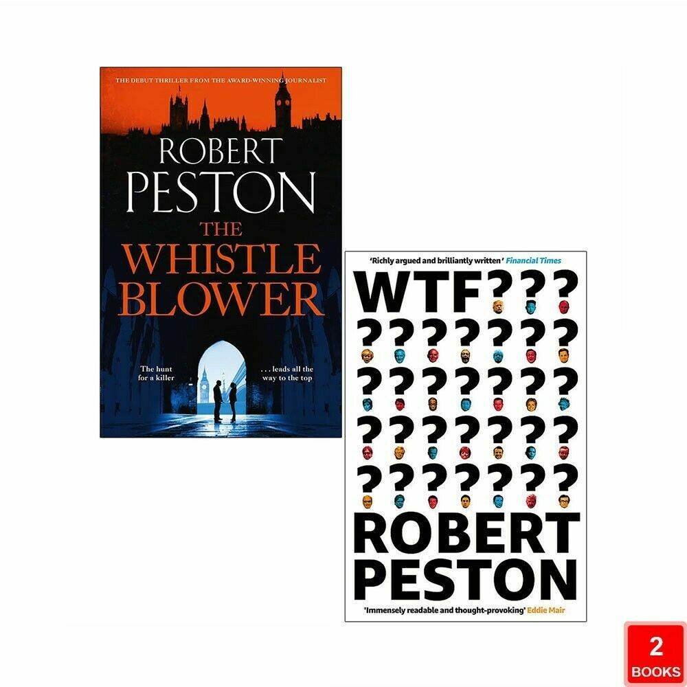The Whistleblower & WTF? by Robert Peston 2 Books Collection Set  NEW