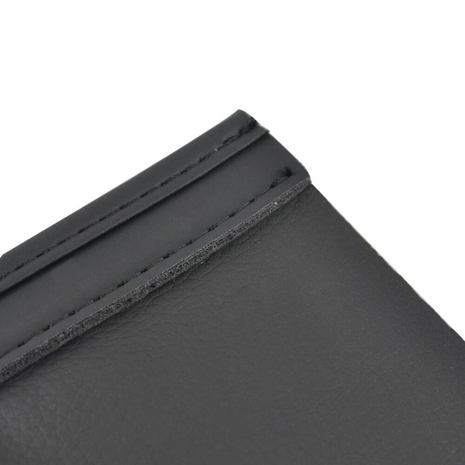 Babero guardabarros trasero de cuero negro llama para Harley Dyna FXD Super Wide Glide Bob Foto 3 de 4