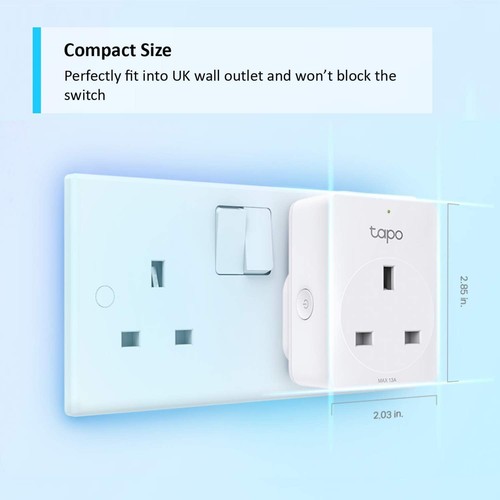 TP-Link Mini Smart WLAN Tapo P100 Steckdose Smart Plug WLAN Steckdose (4er Pack) - Bild 2 von 8