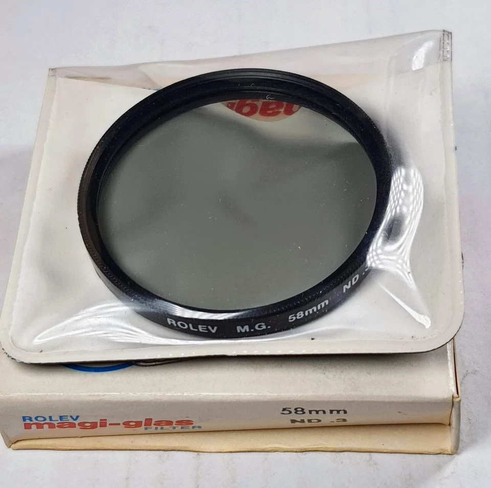 58mm Neutral Density ND 0.3 Glass Lens Color Conversion Filter 58 mm USA ND3 E58 - Image 2 of 4