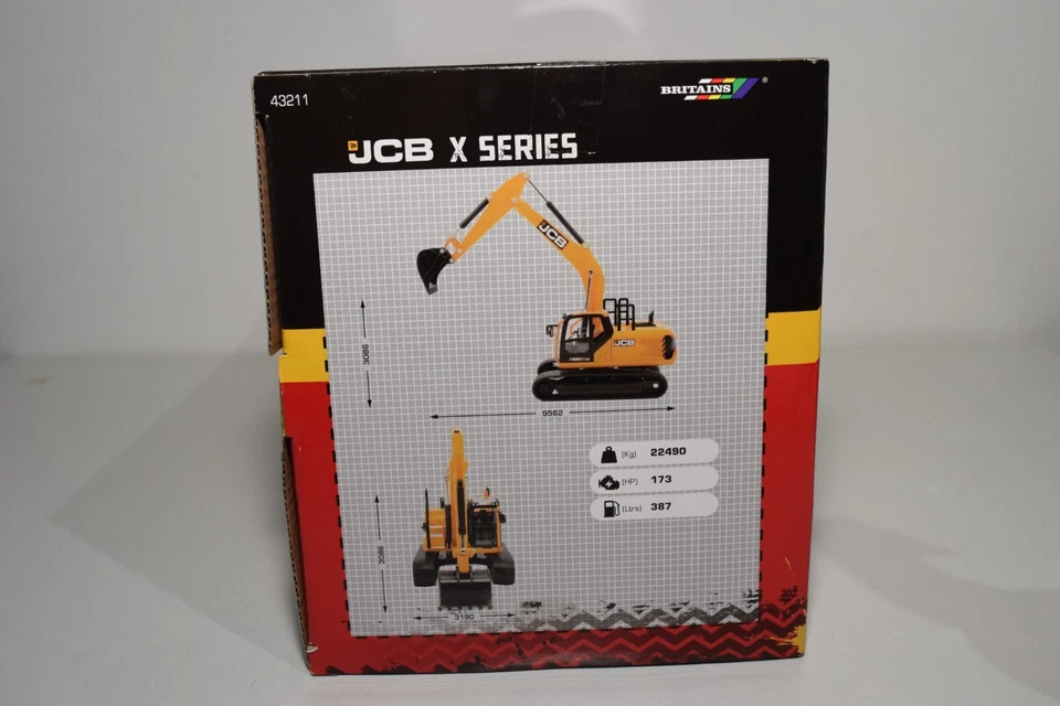 B4 1:32 BRITAINS 43211 JCB X SERIES C220 X LC EXCAVATOR CRANE EXCAVATOR MIB 2 - Image 4 of 4