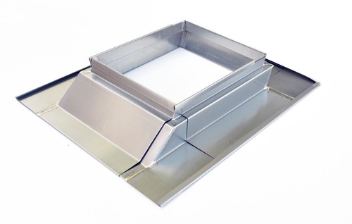 Abergement cheminée extensible ZINC 70 x 80 cm NEUF double conduit - Afbeelding 4 van 8
