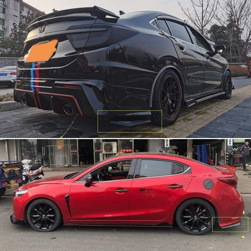 Sport Rear Bumper Lip Diffuser Splitter Canard For Toyota Corolla LE XLE SE XSE - Imagen 3 de 11