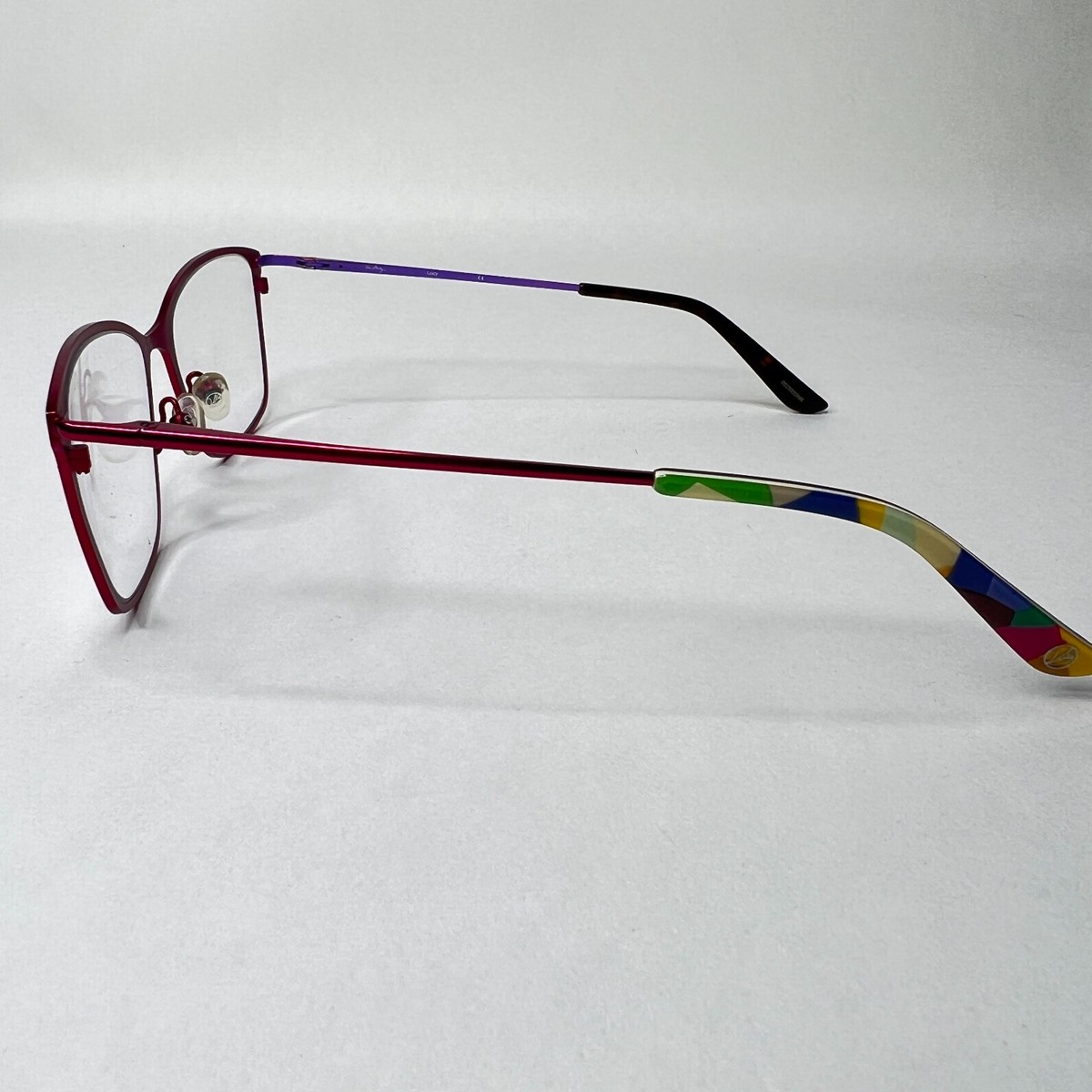 VERA Bradley Eyeglasses Frames LUCY Pop Art‎ Pink Purple Womens 54-16-137 H3652 VERA Bradley Eyeglasses Frames LUCY Pop Art Pink Purple  main image 4