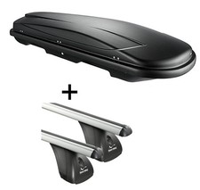 Dachbox JUXT600L+Alu Dachtr�ger VDP f�r f�r BMW Serie 5 Touring E61 5T�r 04-11