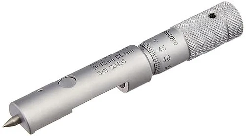 Mitutoyo 147-105 Can Seam Micrometer 0-13mm Range, 0.01mm Graduation