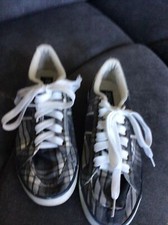 Polo Ralph Lauren Casual Sneakers Youth 4 Plaid Canvas Low Top Comfort