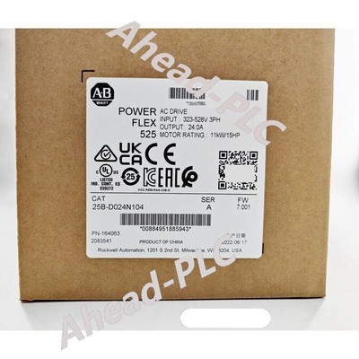 Allen-Bradley AB 25B-D024N104 PowerFlex 525 11kW 15Hp AC Drive Ser A 25BD024N104
