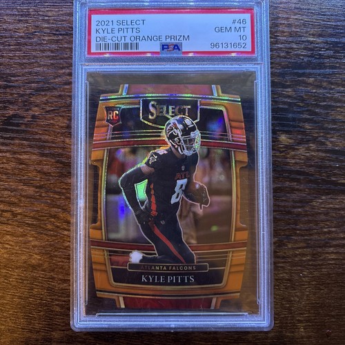 2021 Panini Select -Premier Level Orange Prizm Die-Cut #146 Kyle Pitts /249 (RC)