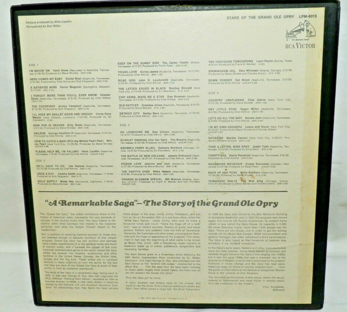 Stars Of The Grand Ole Opry Boxed Set 1967 RCA Victor LPM-6015 (40