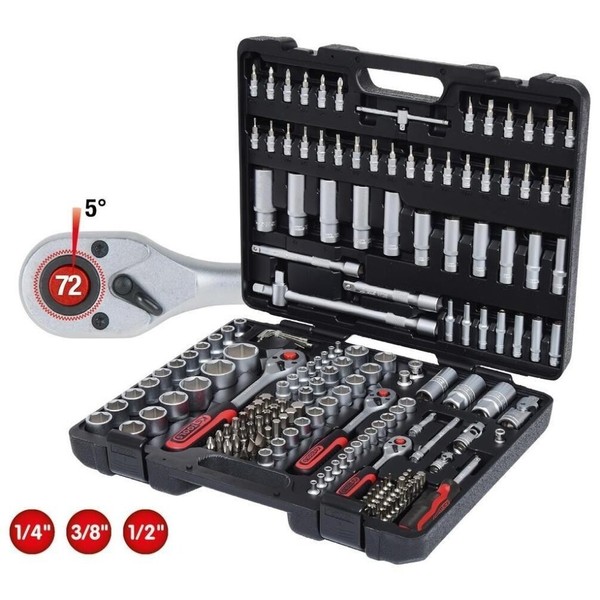 "Ks Tools SteckschlüSsel-Satz 1/4\"+3/8\"+1/2\" SteckschlüSsel-Satz, 179 Teilig"-image