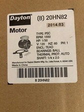 1- Dayton HVAC Motor 20HN82 1/30HP 1550 RPM 115V NEW  B2L1