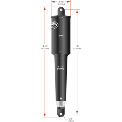 LENCO 12V 4 1/4'' STROKE  ACTUATOR W/ 6' WIRE