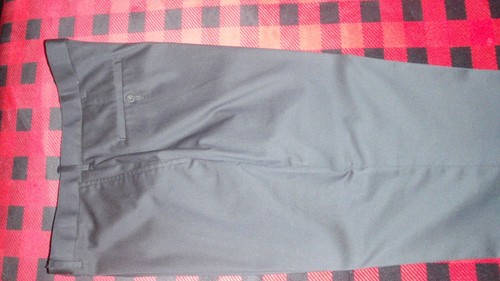 Herren Haggar Flatfront Hose, Farbe Schwarz, Größe 38x34, Class Fit Khaki - Bild 5 von 18