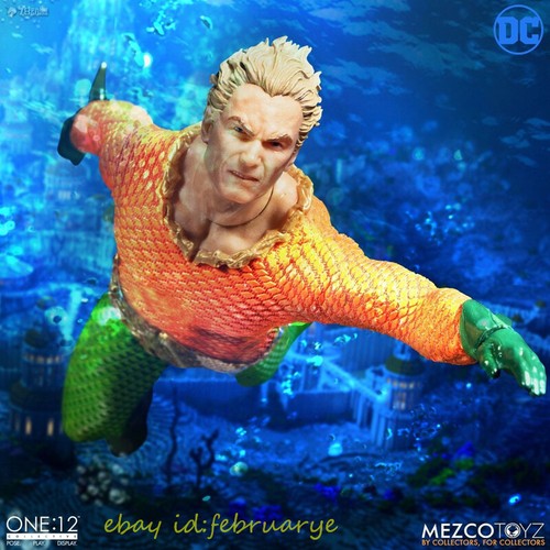Perfect Mezco Toys 1/12 Collective Aquaman Action Figures Toy In Stock New - Picture 5 of 8