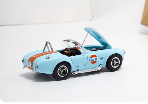 FW 1/64 Ford Shelby Cobra 427 Roadster 1965 Gulf Diecast Car Model Toy Gift - Picture 6 of 6