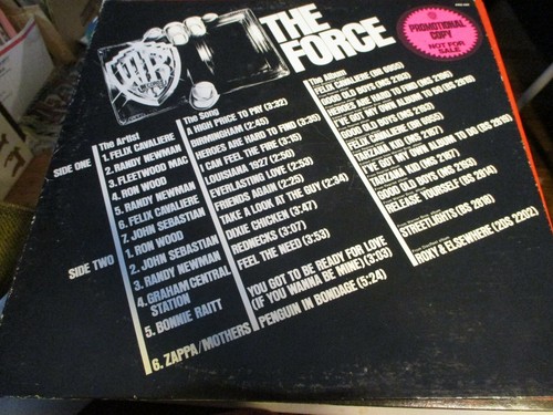 1974 Warner Bros V/A THE FORCE Sampler LP Fleetwood Mac RON WOOD Frank Zappa Neuwertig