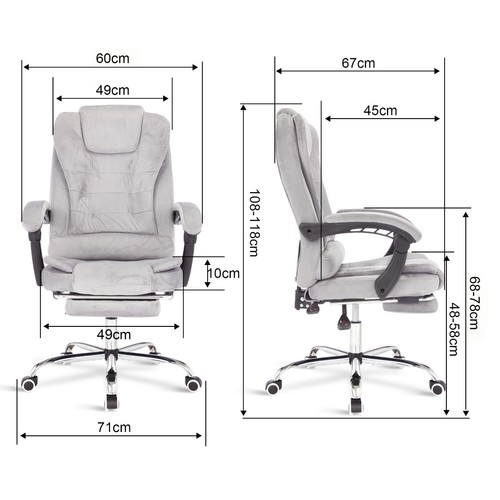 Massage Office Chair Gaming PC Computer Desk Executive Swivel Recliner Chairs - Picture 118 of 338