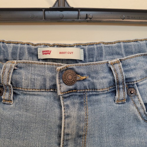 Levi's Girls Bootcut Jeans Sz 14 Regular Lt. Wash 5-Pkt Red Tab Adjustable Waist - Picture 3 of 8