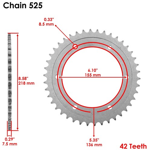 Blue O-Ring Drive Chain & Sprockets Kit for Suzuki DR650SE 1996-2017 - Picture 4 of 8