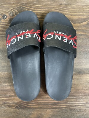 【GIVENCHY】Paris Flat ロゴ スライド ブラック GIVENCHY】Paris Flat ロゴ スライド ブラック