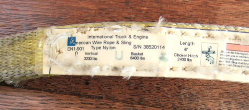 American Wire Rope & Sling EN1-901 3200 lb vertical 6 feet, 1 inch wide nylon - Picture 2 of 6