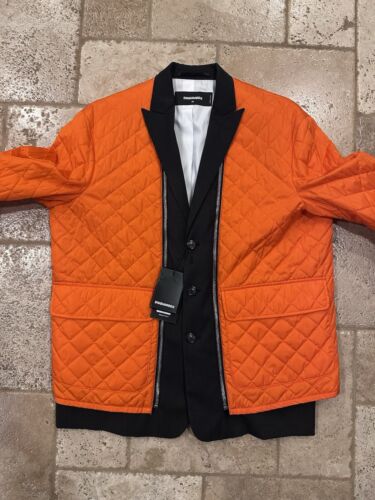 Dsquared2 Orange Quilted Jacket / Vest Calen’s Penitentiary - Picture 8 of 16
