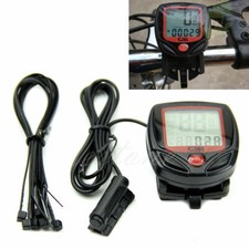 Bicycle Bike Cycling Computer LCD Odometer Speedometer Stopwatch Speed meter