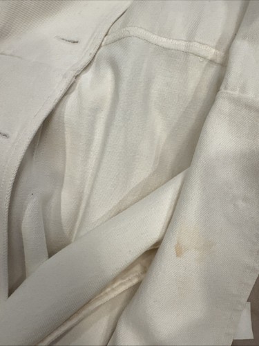 Vestido vaquero clásico francés blanco midi bodycono lápiz GK La Moda Goji Italya - Imagen 14 de 22