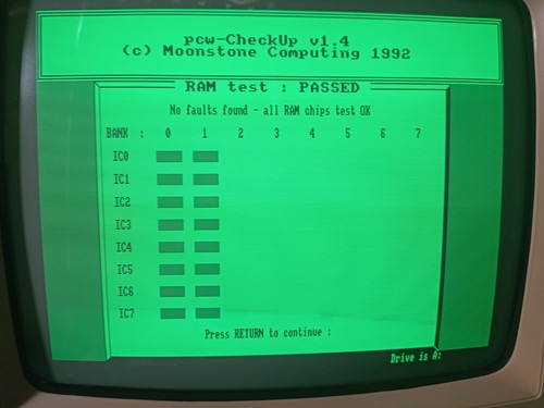 AMSTRAD PCW 8256/8512 VERT CRT TUBE ET CARTE D'ALIMENTATION PIÈCES DE RECHANGE FONCTIONNE - Photo 18/20