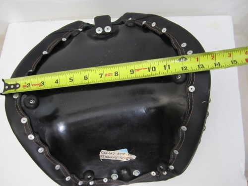 Harley Black Vinyl Studded Solo Seat, Softail 99-2014 - FAST SHIPPING - Picture 4 of 12