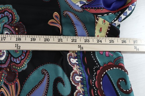 NEW MELISSA PAIGE Women's Polyester Blouse 3/4 Sleeve Paisley Multicolor Size 1X - Picture 15 of 17
