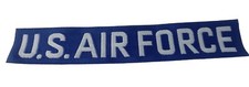 USAF U.S. Air Force Name Tape Patch Blue White Airman Veteran Korea Vietnam Vtg