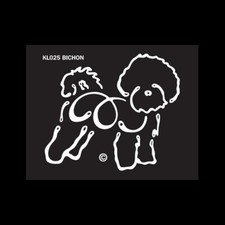 Bichon Frise K Line Dog Breed Window Tattoo Decal