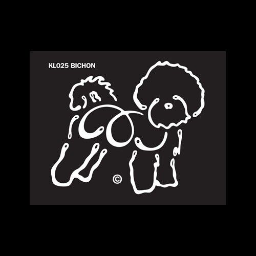 Bichon Frise K Line Dog Breed Window Tattoo Decal - Picture 1 of 1