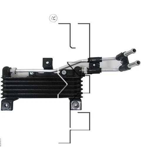 TYC 19026 Ext. Enfriador de aceite Trans para modelos Acura TL 2009-2014 Foto 2 de 3