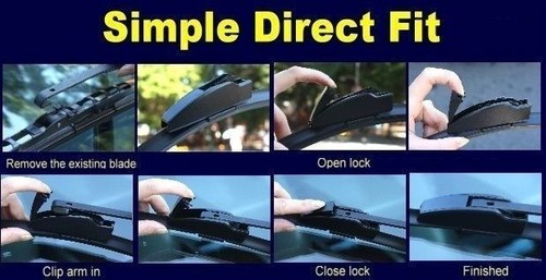 Front Pair Wiper Blades for Renault Laguna 01/98-01/07 24/20in - Picture 7 of 9