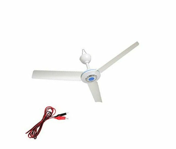12V DC 19.7" inch Ceiling Fan With Switch Outdoor Camping ...