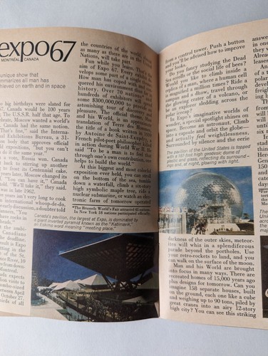 Folleto Expo 67 vintage años 60 para visitar Canadá - Imagen 3 de 4