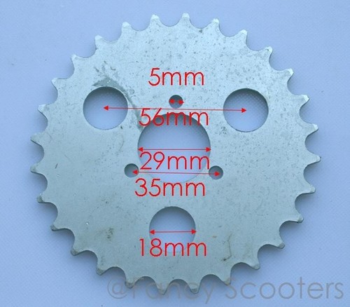 28 Teeth Rear Driven Sprocket L for #410 Chain APC Mini Chopper, Pocket Bikes - Picture 1 of 5